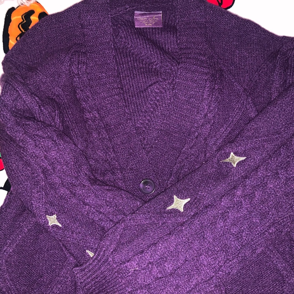 Taylor Swift Speak Now Cardigan Purple Stars Sweater Taylor’s Version TV